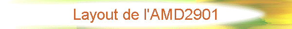 Layout de l'AMD2901